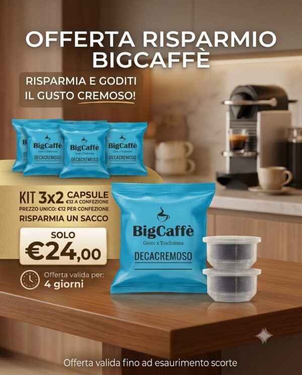 Capsula S - BigCaffè Decacremoso | N° 3  Box 50 pz.